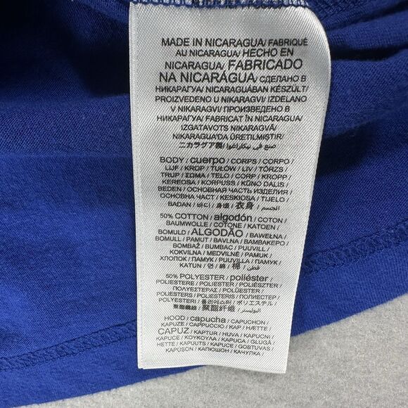 New York Rangers Fanatics Medium NHL Hockey Hooded Long Sleeve Shirt Men’s M - Picture 9 of 9